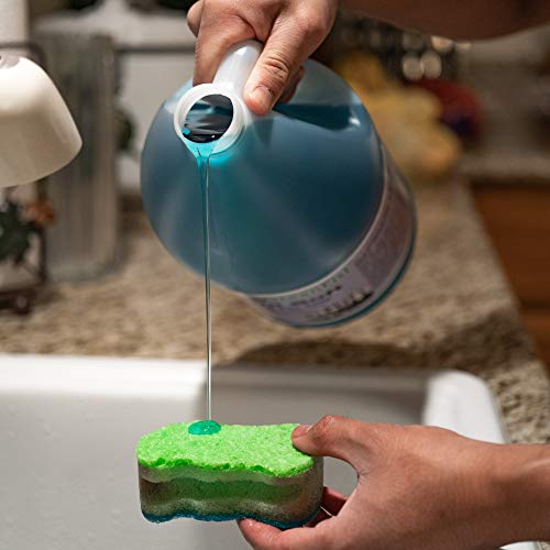 GreenFist Dish Soap Professional Detergent Liquid Pot & Pan Dish-Wash - Light or Heavy Use (Blue Unisoft 1 Gallon) - Image 2