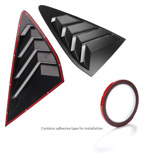 CKE 2pcs Compatible with Honda Accord 2026 2025 2024 2023 Accessories Sport Car Exterior Rear Side Window Louvers Air Vent Scoop Shades Cover Blinds -Matt Black - Image 2
