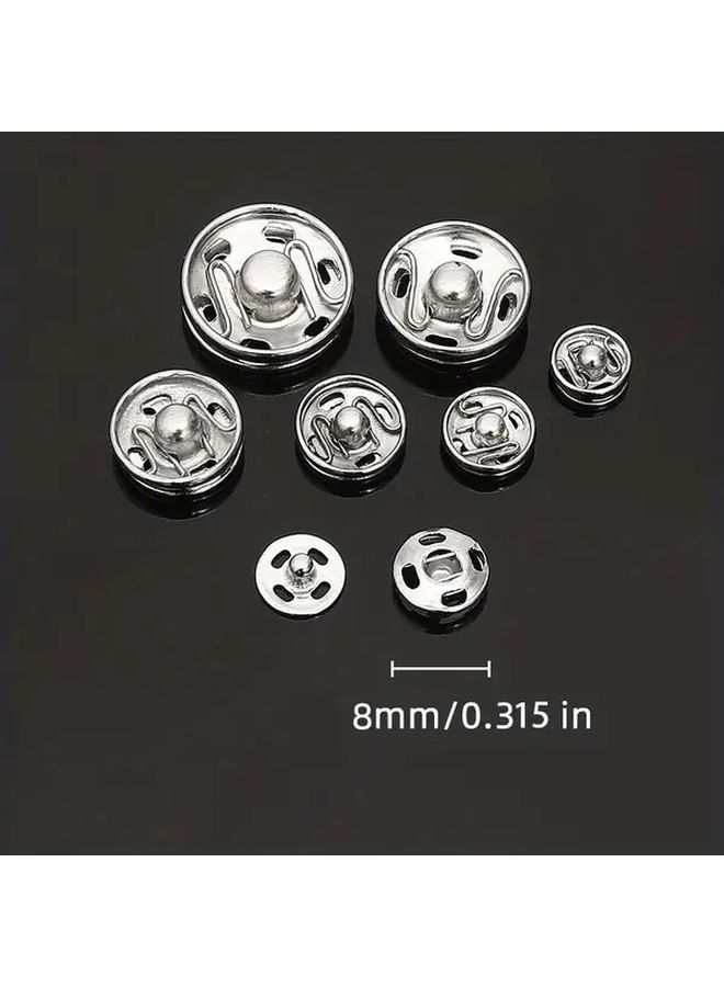 12mm Silvery Snap Fasteners Press Buttons For Clothing Sewing And Accessories - Image 3