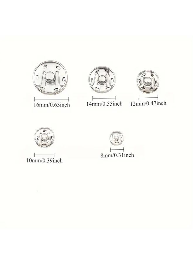 12mm Silvery Snap Fasteners Press Buttons For Clothing Sewing And Accessories - Image 4