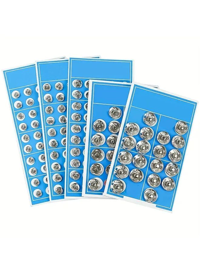 12mm Silvery Snap Fasteners Press Buttons For Clothing Sewing And Accessories - Image 1