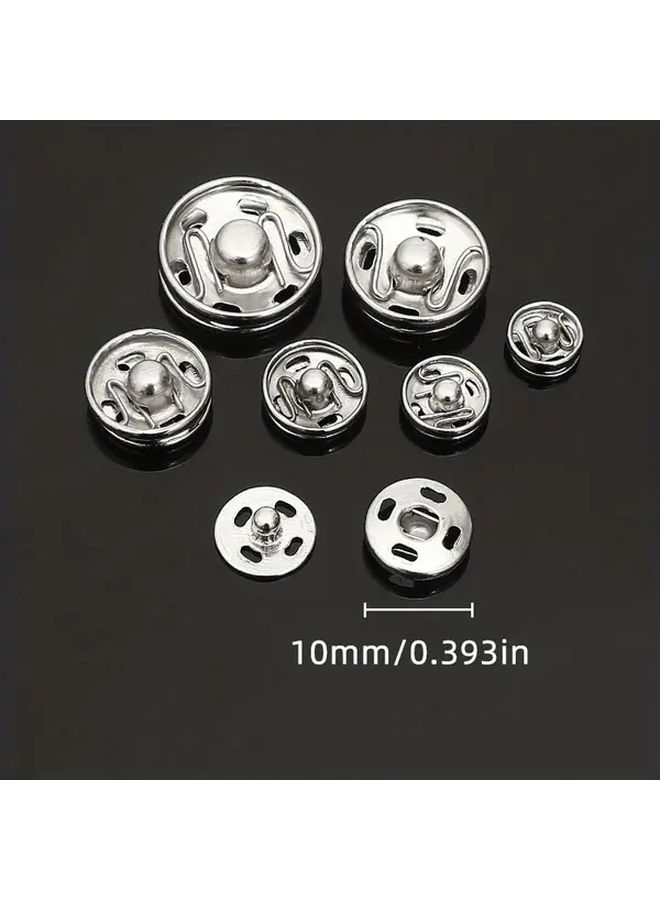 12mm Silvery Snap Fasteners Press Buttons For Clothing Sewing And Accessories - Image 5