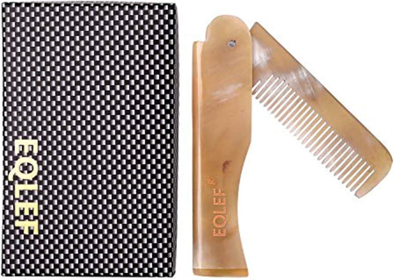 Folding Comb Elegant Pocket Folding Yak Horn Comb Walletfit Comb