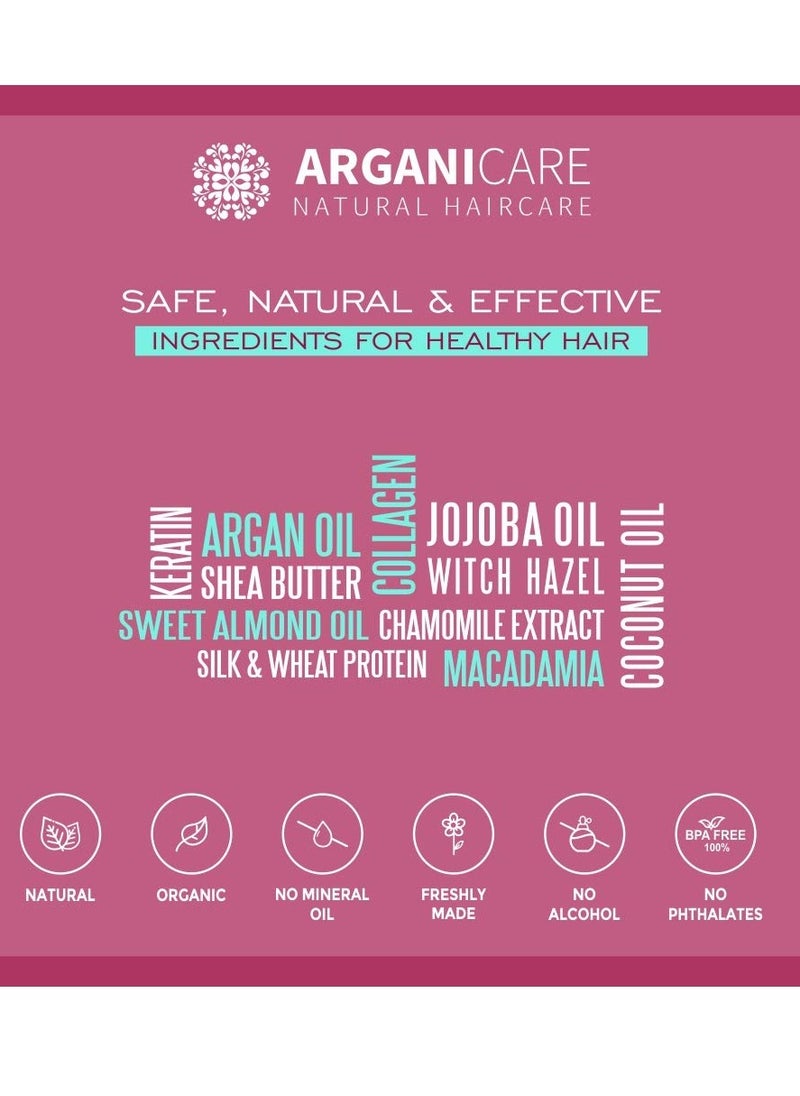 Arganicare - Arganicare Keratin Hair Thickening Conditioner for Men & Women - Deep Conditioning Treatment Enriched with Argan Oil, Jojoba Oil & Shea Moisture - Volumizing Conditioner for Damaged Hair | 13.5 fl oz - Image 1