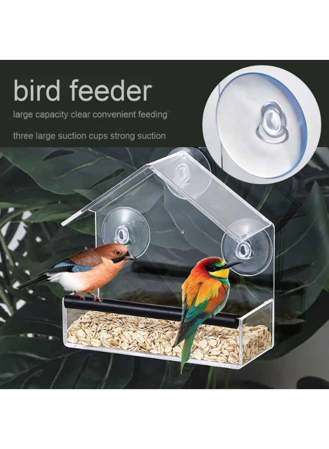 آنا حامل طيور مع نافذة شفافة من الأكريليك للتعليق في الهواء الطلق - Image 3