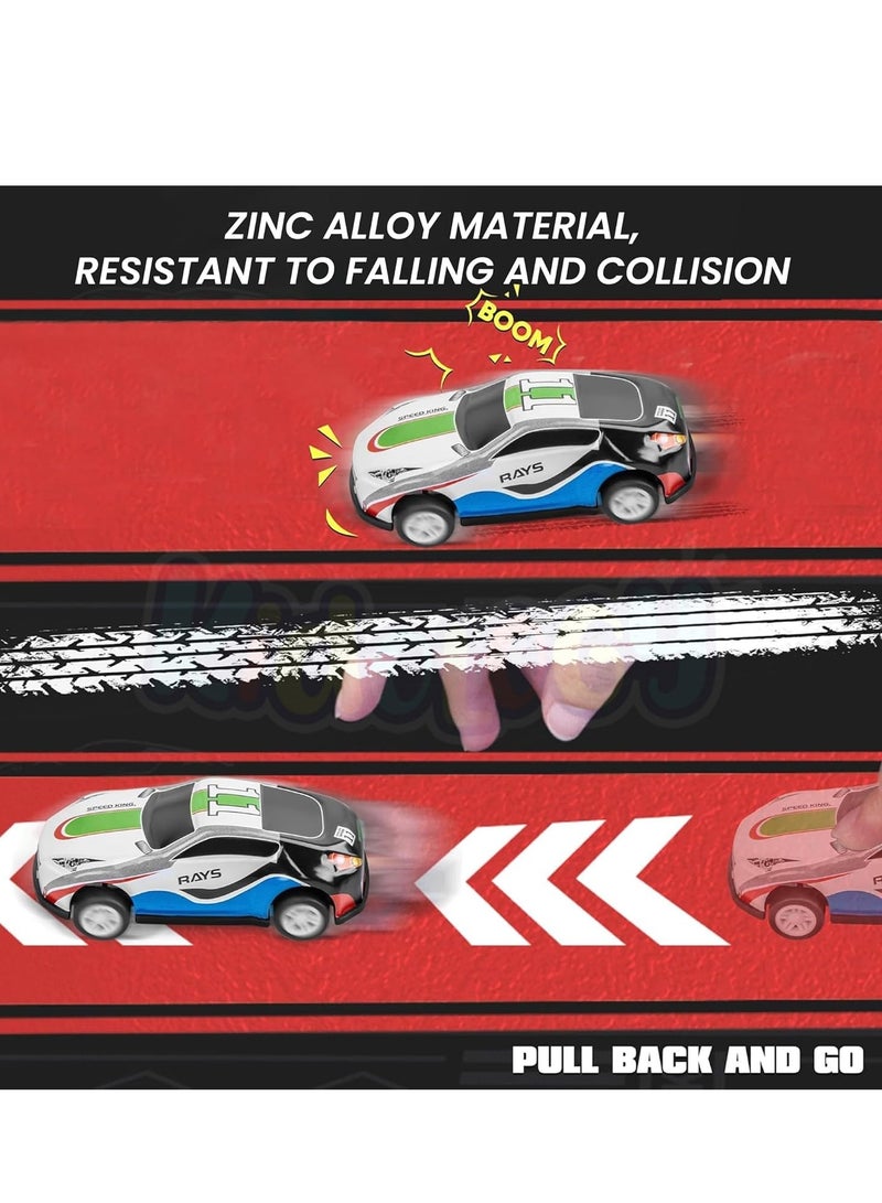 مجموعة سيارات سحب من 48 قطعة، سيارات سباق ولعبة للأطفال 3+، سيارات صغيرة بالجملة، مواد تعليمية وتعليمية سيارات صغيرة لعبة شاحنات، هدية عيد ميلاد للبنين والبنات. - Image 3