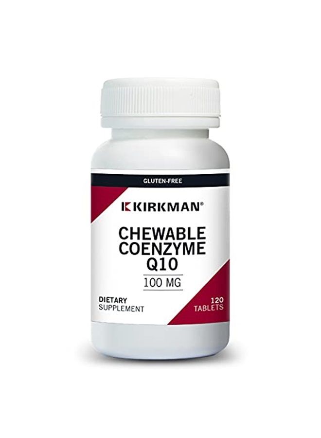 Kirkman Coenzyme Q10 100 mg Chewable Tablets (with Stevia) | 120 Chewable Tablets - Image 1