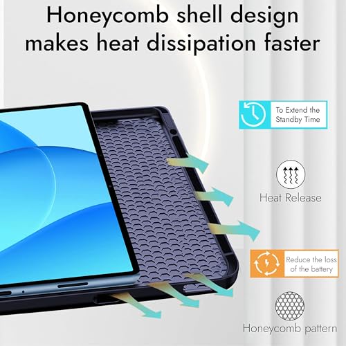 TGK Case for OnePlus Pad Lite 11 inch Tablet, Oppo Pad SE 11" Trifold Smart Stand Flip Cover (Blue) - Image 4
