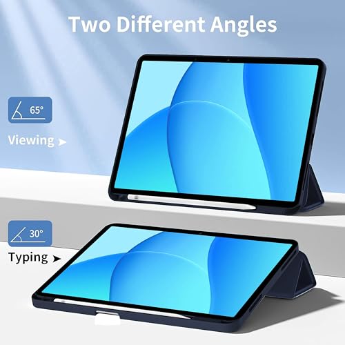 TGK Case for OnePlus Pad Lite 11 inch Tablet, Oppo Pad SE 11" Trifold Smart Stand Flip Cover (Blue) - Image 2