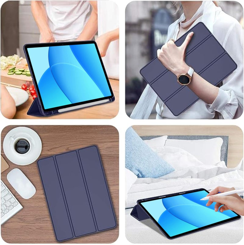 TGK Case for OnePlus Pad Lite 11 inch Tablet, Oppo Pad SE 11" Trifold Smart Stand Flip Cover (Blue) - Image 5