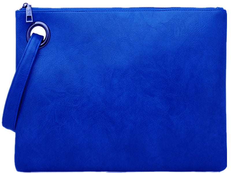 ruizedidi Clutch Purses for Women Evening Bag Women's Handbags Purse Trendy Designer Wedding Pu Leather Wristlet Royal blue - Image 1