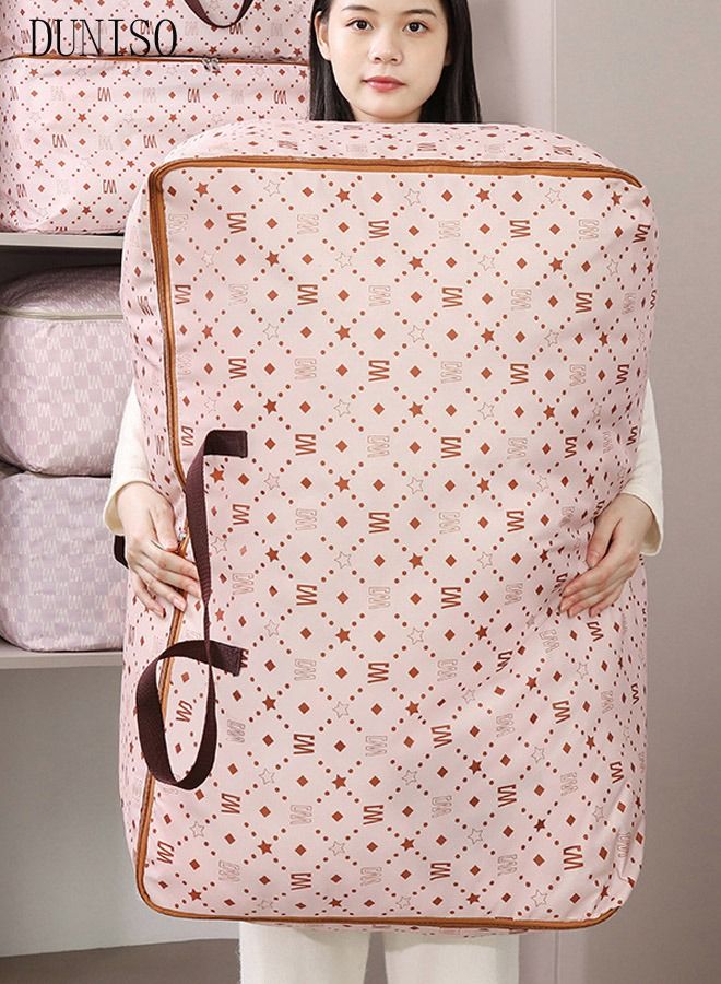 DUNISO 4PCS Large Moving Bags with Strong Zippers & Carrying Handles Storage Bags Storage Totes for Clothes Moving Supplies Space Saving Oversized Storage Bag Organizer for Moving Traveling - Image 5