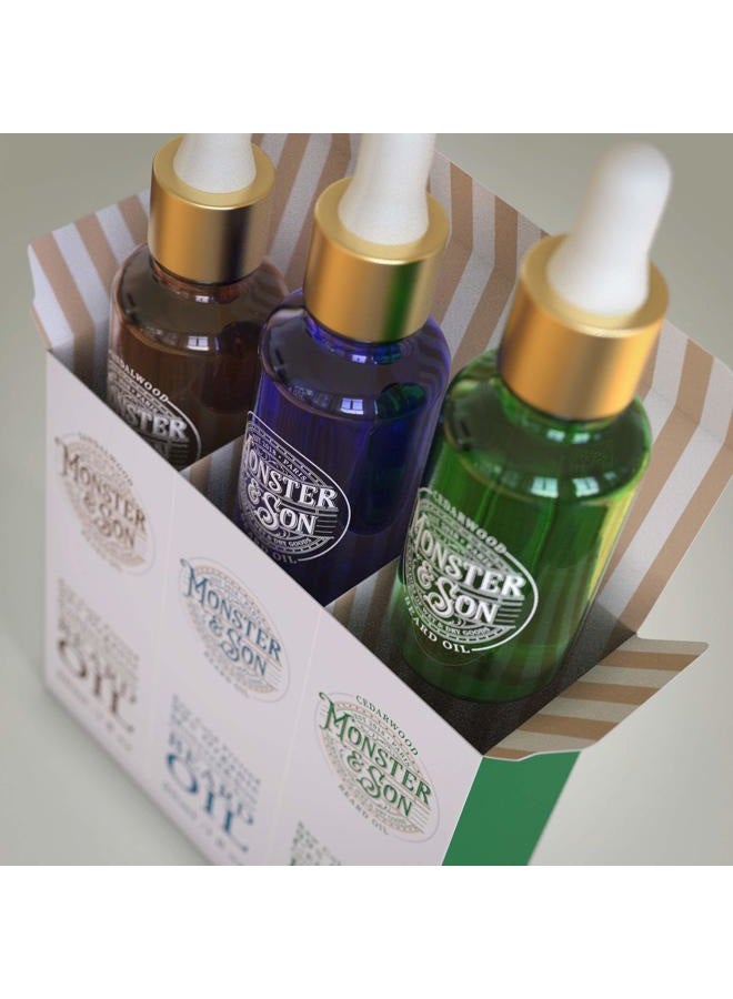 Monster&Son Organic Cold Pressed Beard Oil x3 Set - Image 2