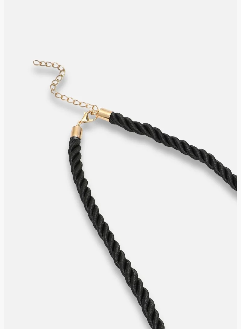 SOHI Gold Plated Party Designer Stone Necklace For Women