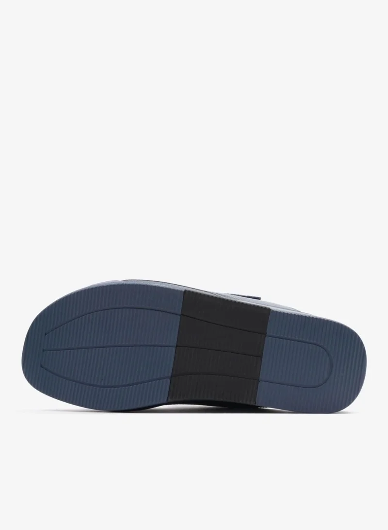 UOMO Cavalier  UOMO CAVALIER MEN'S LEATHER SANDALS, COMFORTABLE FOOTBED, SUMMER WEAR, VERSATILE NAVY for Men | Best Price UAE