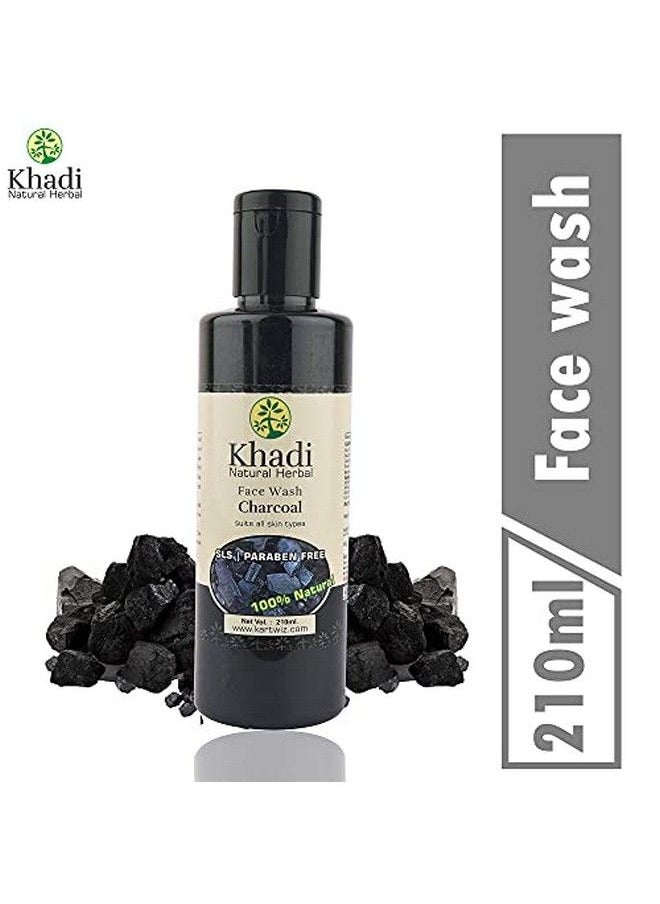 Khadi Natural Herbal - Natural Herbal Activated Charcoal Face Wash 210Ml - Image 1