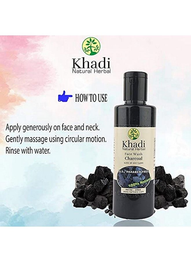Khadi Natural Herbal - Natural Herbal Activated Charcoal Face Wash 210Ml - Image 1