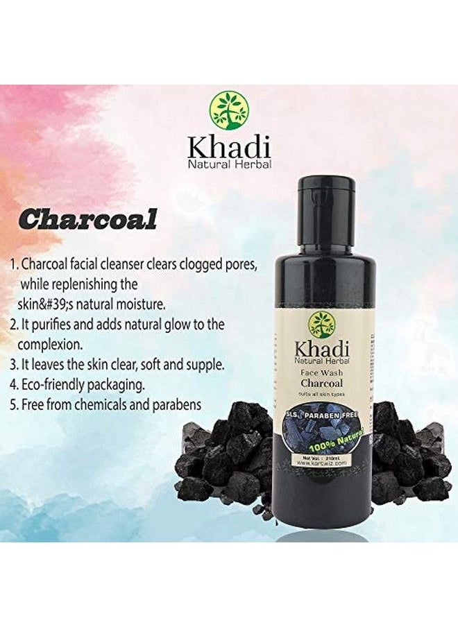 Khadi Natural Herbal - Natural Herbal Activated Charcoal Face Wash 210Ml - Image 1