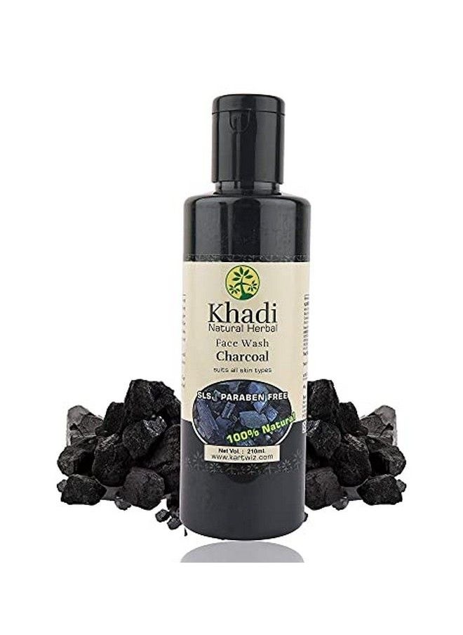 Khadi Natural Herbal - Natural Herbal Activated Charcoal Face Wash 210Ml - Image 1