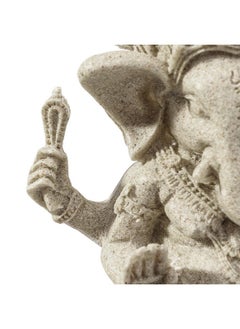 ROSENICE rosenice Elephant Statue Sculpture Sandstone Ganesha Buddha Handmade Figurine  - Image 4