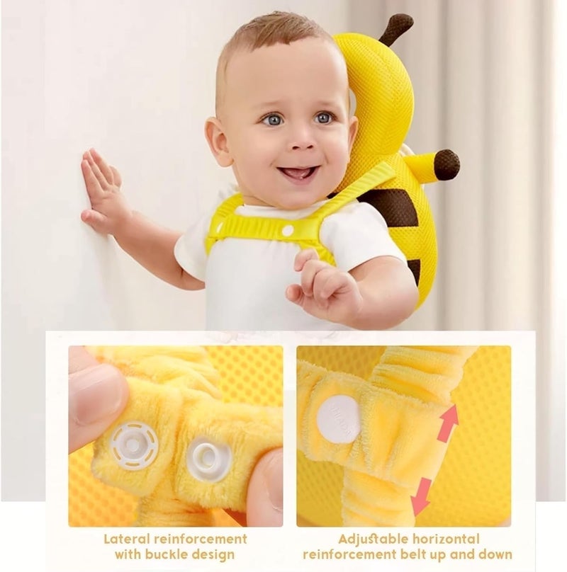 Baby Head Protector Backpack Bee Soft Landing  Safety Toddler Fall Protection for Baby Crawling  Walking FallingBack Cushion for Infant - Image 3