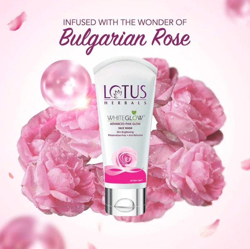 LOTUS HERBALS Lotus Herbals Purglow Advanced Pink Glow Night Cream50g Pink Glow Face Wash100g Set of 2 - Image 4