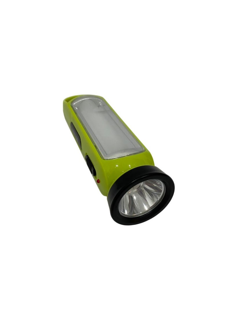 ميتشو مصباح LED قابل لإعادة الشحن بقوة 3 وات مع مصباح جانبي فائق السطوع وكابل USB - عمر بطارية يصل إلى 4 ساعات - Image 2