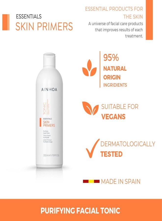 أينوا برايمر أينوا لتنقية البشرة، تونر نباتي للوجه مع خلاصة بندق الساحرة للبشرة الدهنية والمعرضة لحب الشباب، 350 مل - Image 3