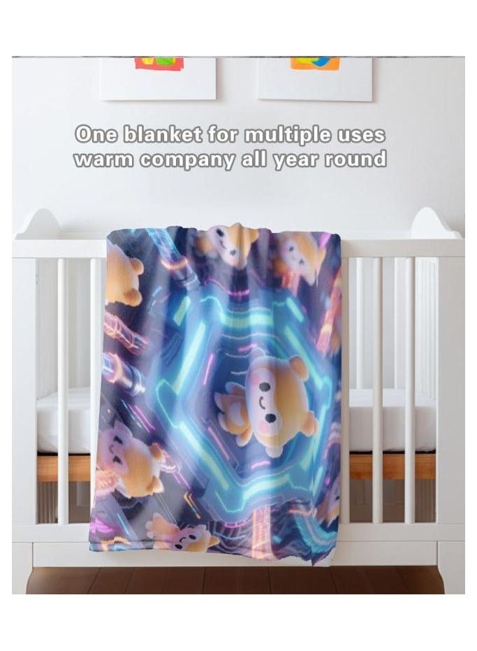 general Flannel thin blanket (warm and comfortable, suitable for sleep, gaming, dust removal and sandproof) 150cm*200cm - 493 - Image 1