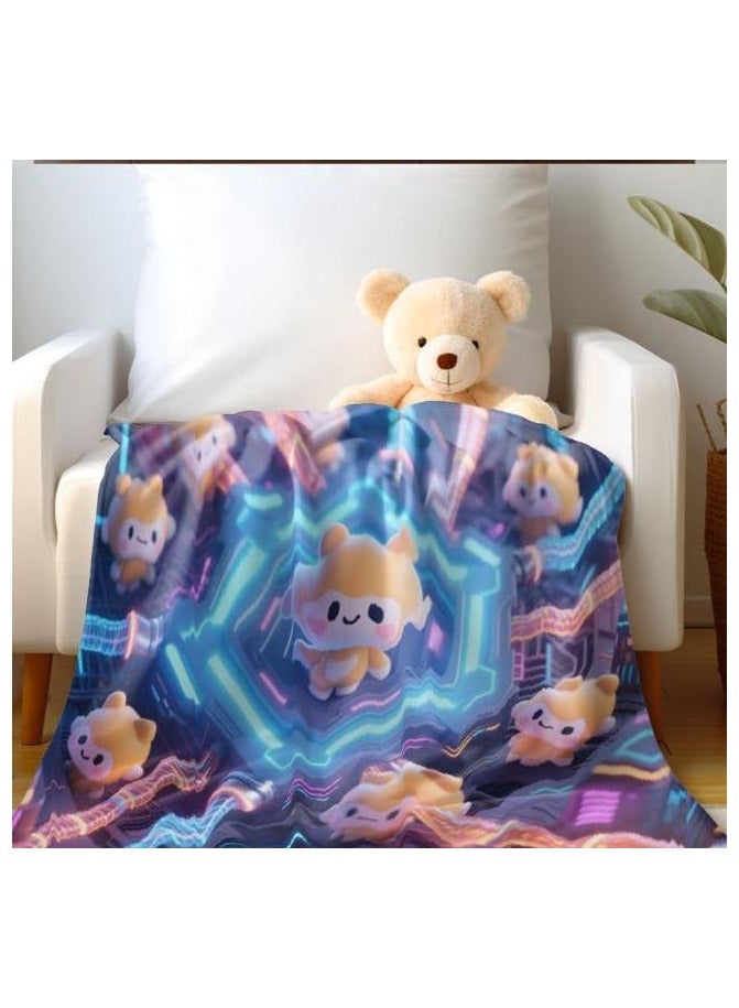 general Flannel thin blanket (warm and comfortable, suitable for sleep, gaming, dust removal and sandproof) 150cm*200cm - 493 - Image 5