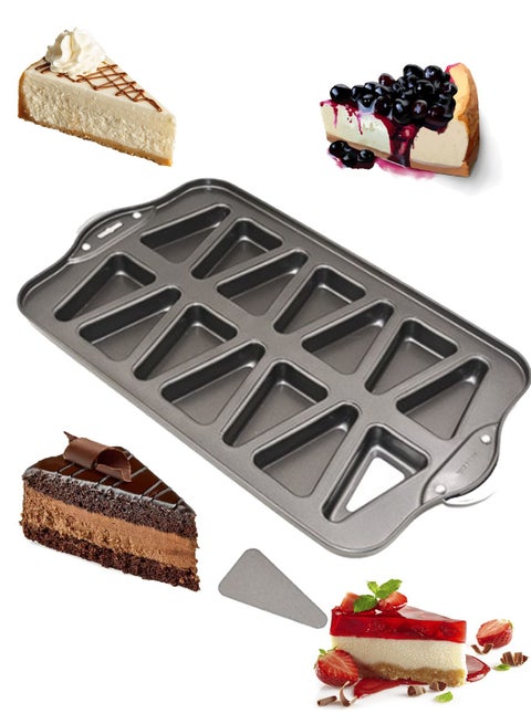 Mini cheesecake molds 14 pieces with non-stick bottom