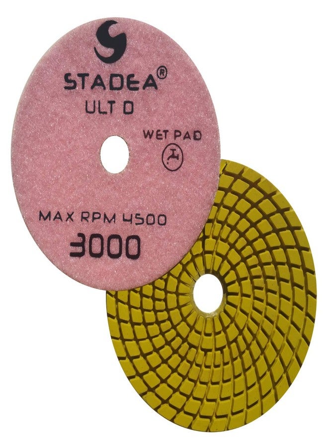 Stadea PPW111X Granite Polishing Pads 4" Diamond Pad 10000 Grit For Granite Quartz Stones Polish