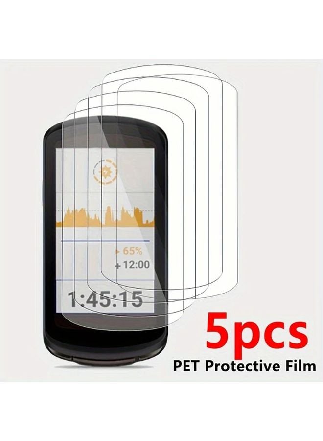 5pcs PET Screen Protector For Garmin Edge 1050 GPS Anti Scratch Protective Film - Image 2
