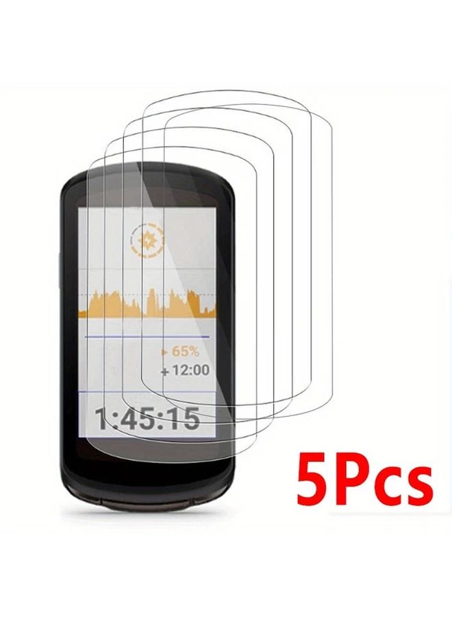 5pcs PET Screen Protector For Garmin Edge 1050 GPS Anti Scratch Protective Film - Image 1