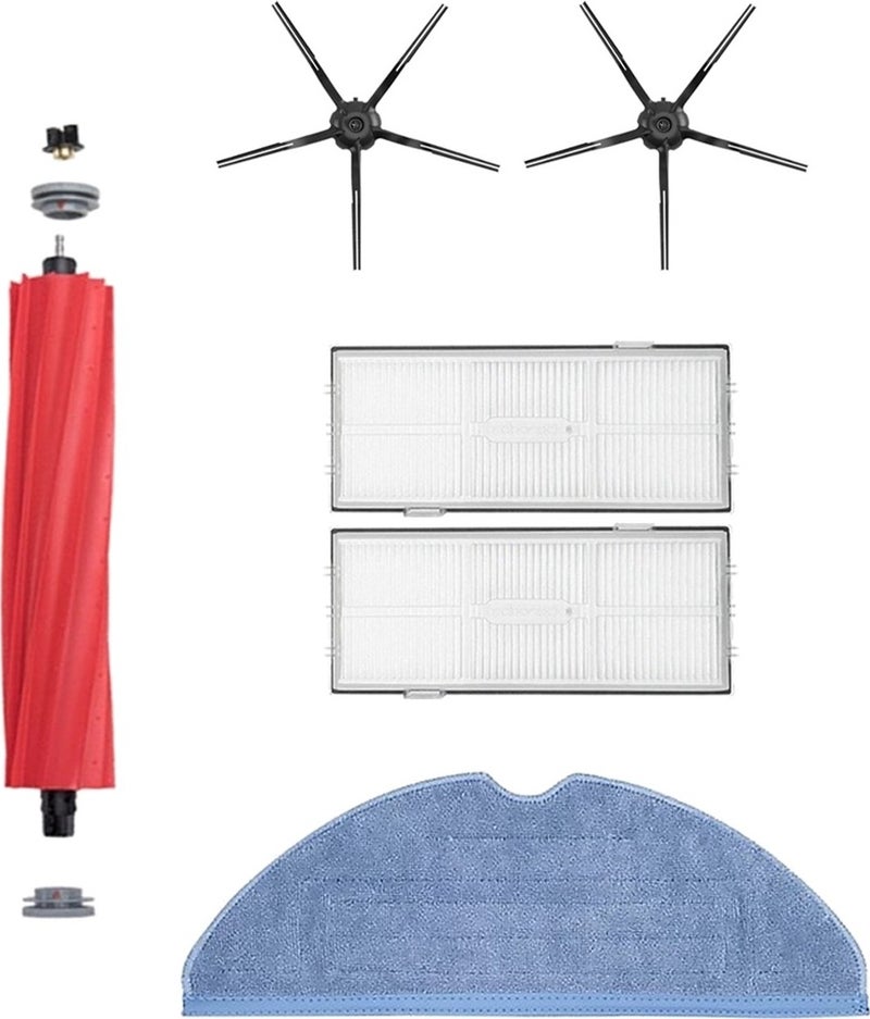 Roborge 6-Piece Spare Parts Set Compatible with Roborock S7 Max V Ultra Robot Vacuum Cleaner 