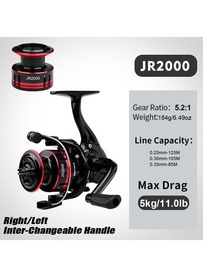 Metal Spinning Wheel Luya Fishing Reel Ultra-light Small Wheel Fishing Accessories Sea Fishing Reel 2000 Series