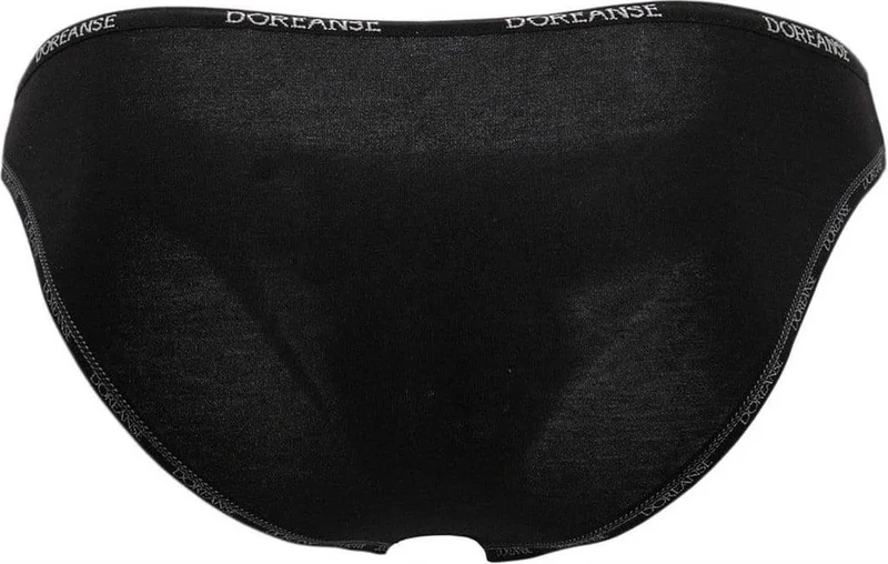 Doreanse Men's Black Modal Slip with Edge Print C5T1N2O1