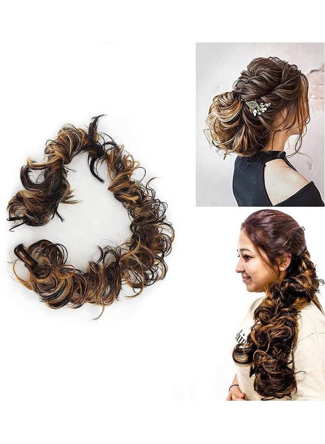 Kabello Women Hair Frill Extension For Messy Juda Bun Ponytail Hair Style Extension Highlighter Pack Of 1 - Image 2