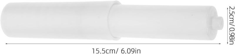 Telescopic Plastic Toilet Paper Roll Holder Bathroom Tissue Rod Replacement Part Small Vacuum Chrome Coated Toilet Tissue Holder Accessory - Image 2