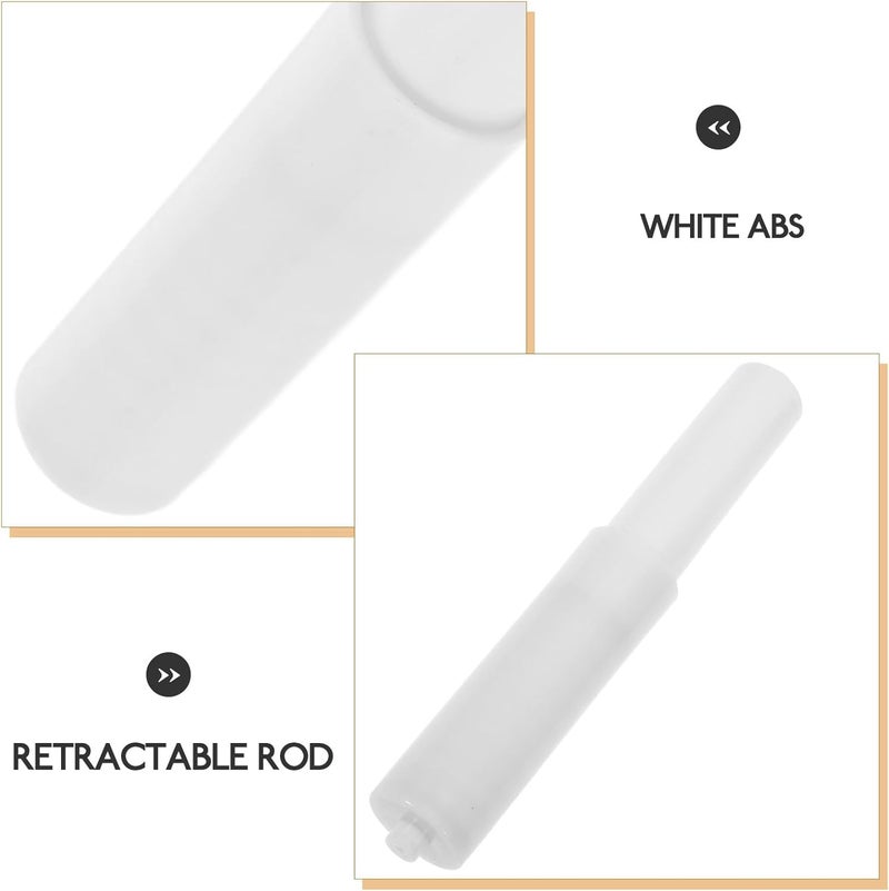 Telescopic Plastic Toilet Paper Roll Holder Bathroom Tissue Rod Replacement Part Small Vacuum Chrome Coated Toilet Tissue Holder Accessory - Image 5