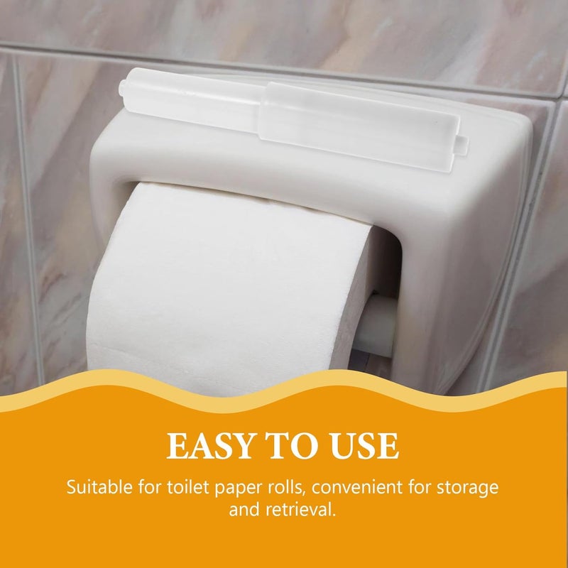 Telescopic Plastic Toilet Paper Roll Holder Bathroom Tissue Rod Replacement Part Small Vacuum Chrome Coated Toilet Tissue Holder Accessory - Image 4