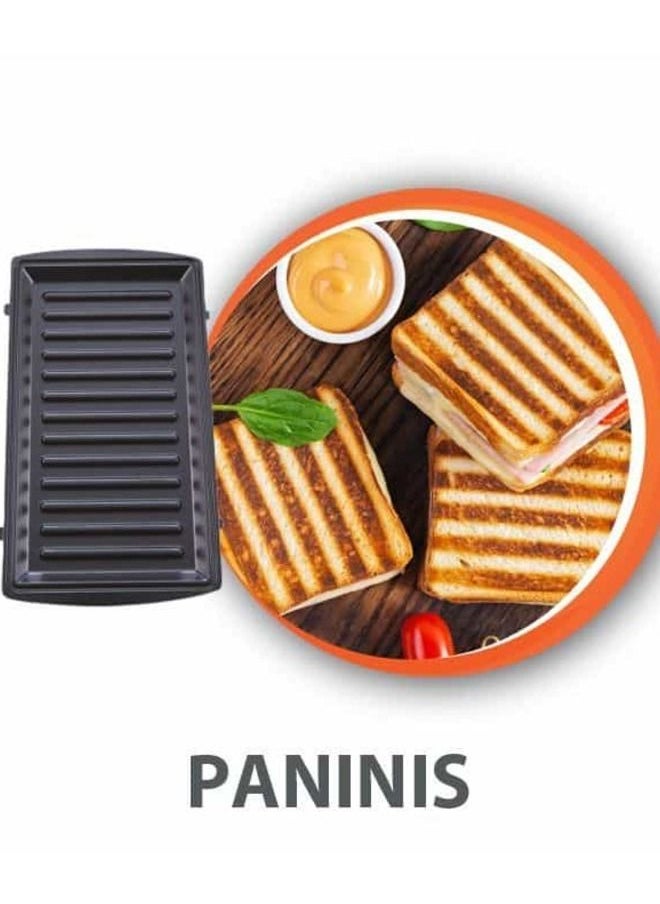Mienta 2 in 1 Sandwich Maker, 750 Watt - SM27809A  - Image 5