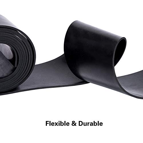 TORRAMI Rubber Gasket Sheet Material 1/8 (.125) Inch T X 3 inch W X 10 Feet, for Sealing,Protection, Abrasion, Supports, Leveling, Bumpers - Image 3