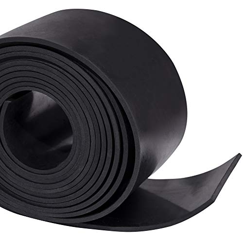 TORRAMI Rubber Gasket Sheet Material 1/8 (.125) Inch T X 3 inch W X 10 Feet, for Sealing,Protection, Abrasion, Supports, Leveling, Bumpers - Image 1