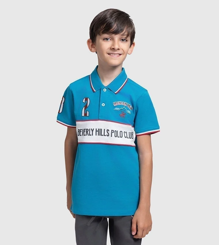 Beverly Hills Polo Club Logo Embroidered Short Sleeves Polo T-Shirt