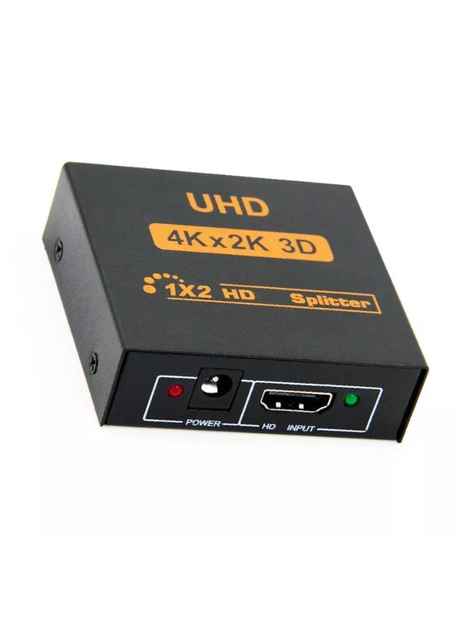HDMI Splitter 1 In 2 Out – 4K Ultra HD, 1080p, 3D Support – High-Quality Adapter for Duplicating One Source to Two Displays Simultaneously - Image 5