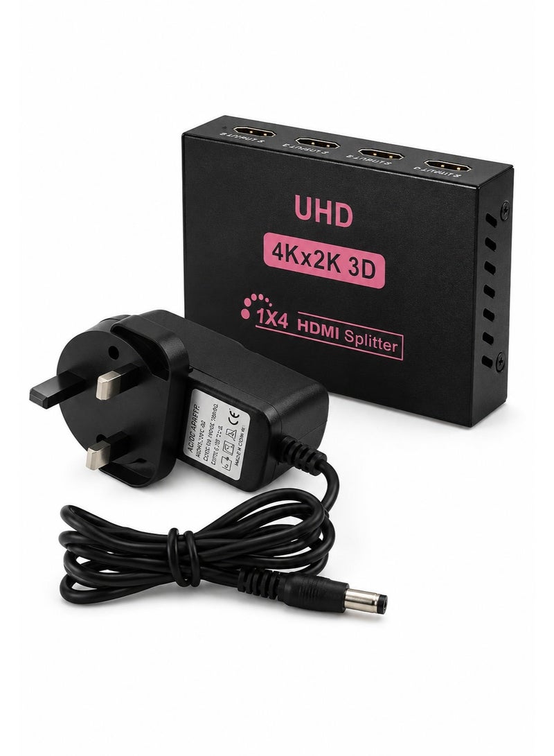 HDMI Extender & Splitter 1 In 2 Out – 4K X 2K Ultra HD / 1080P / 3D Support – Duplicates One HDMI Source to Two Displays – Up to 30M Transmission - Image 3