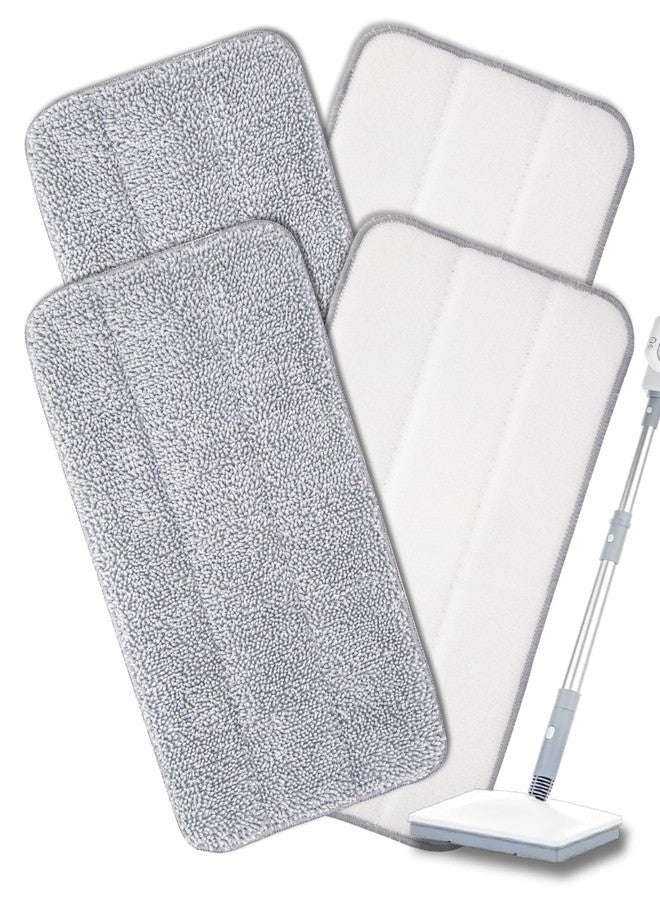 RuannoClean Steam Mop Pads Compatible with Seyola/FEPPO and Others Steam Cleaner for Home, Washable and Reusable Replacement Mop Pads for Floor Cleaning -4 Pack - Image 1