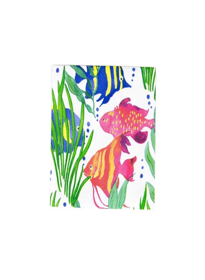 Caspari Wanda Cocktail Napkins - 20 Per Package - Image 1