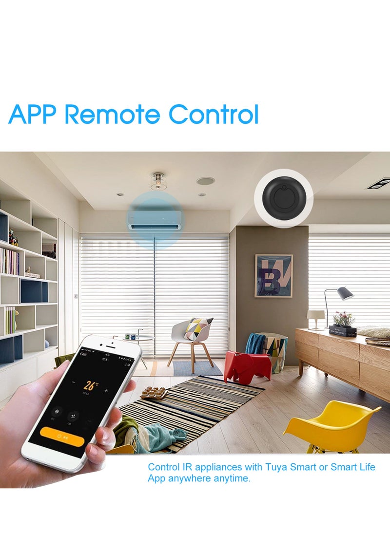 Generic - WiFi-IR Remote IR Control Hub, Wi-Fi(2.4Ghz) Enabled Infrared Universal Remote Controller, For Air Conditioner TV Using Tuya Smart Life APP, Compatible with Google Home Voice Control - Image 1